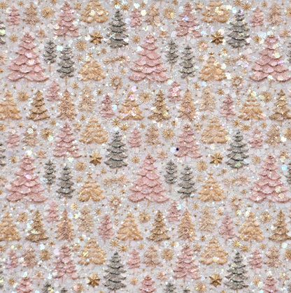 Pearlescent Christmas Trees Chunky Glitter