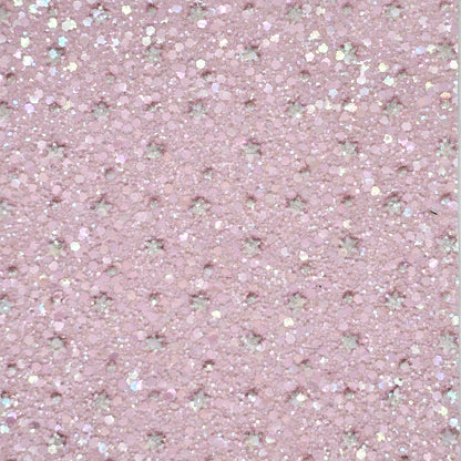 Pink Stars (Gingerbread Background)Chunky Glitter