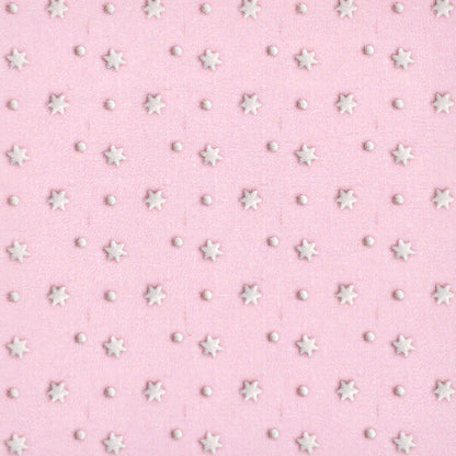 Pink Stars (Gingerbread Background) Artisan Leatherette