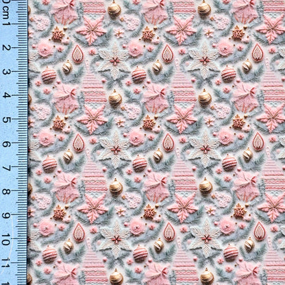 Pastel Christmas Floral Collection Style 5 Artisan Leatherette