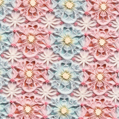 Pastel Christmas Floral Collection Style 4 Artisan Leatherette