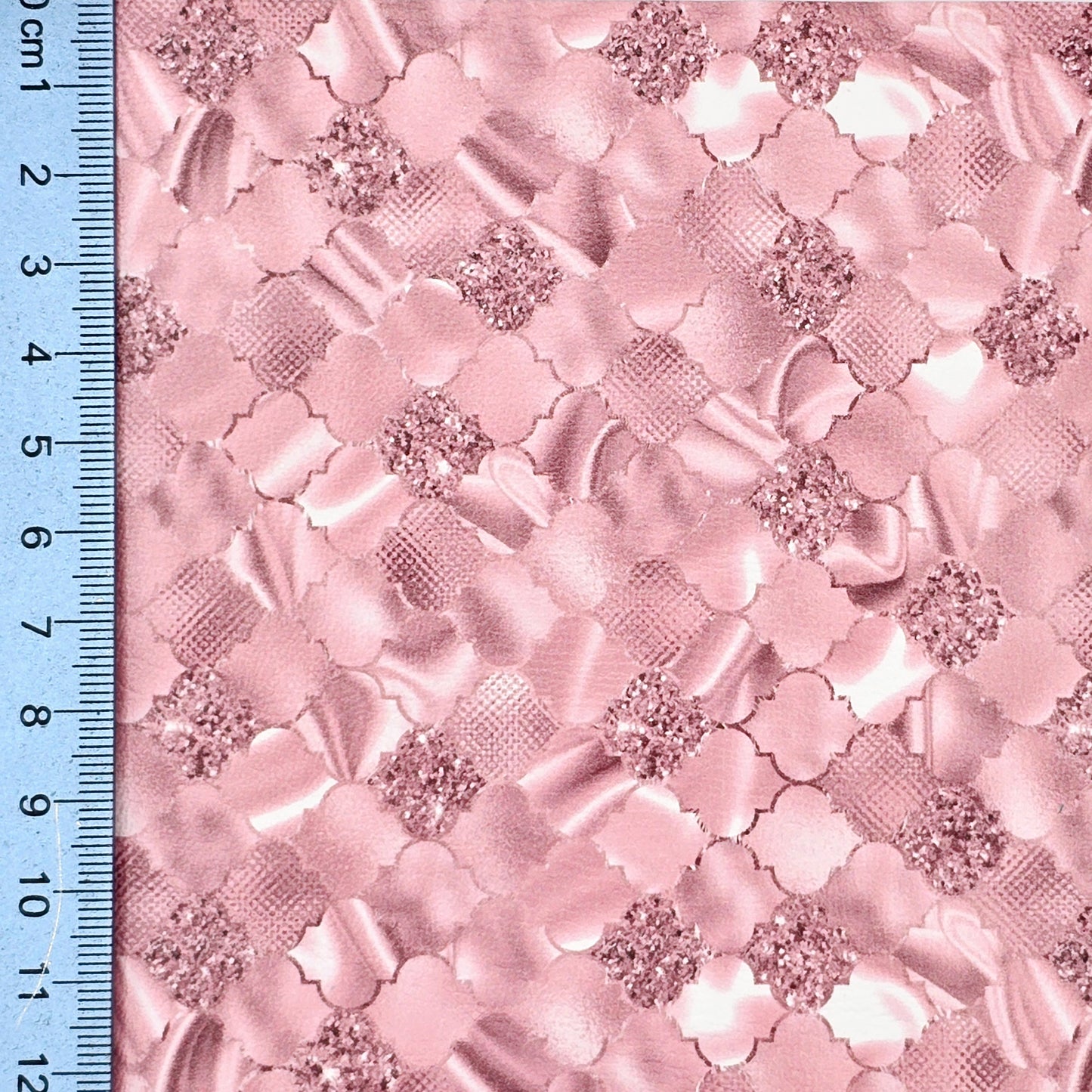 Luxury Pink Collection Ogee Mosaic Artisan Leatherette