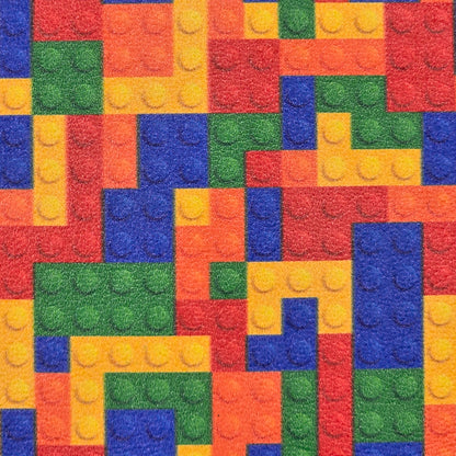 Building Bricks Bright Rainbow Artisan Leatherette