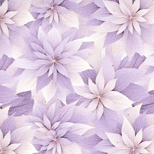 Lavender Christmas Star of Bethlehem Artisan Leatherette