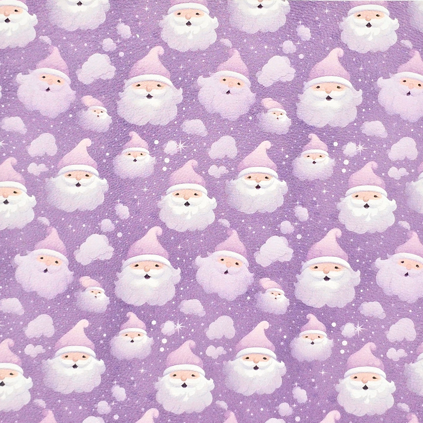 Lavender Christmas Santa Artisan Leatherette