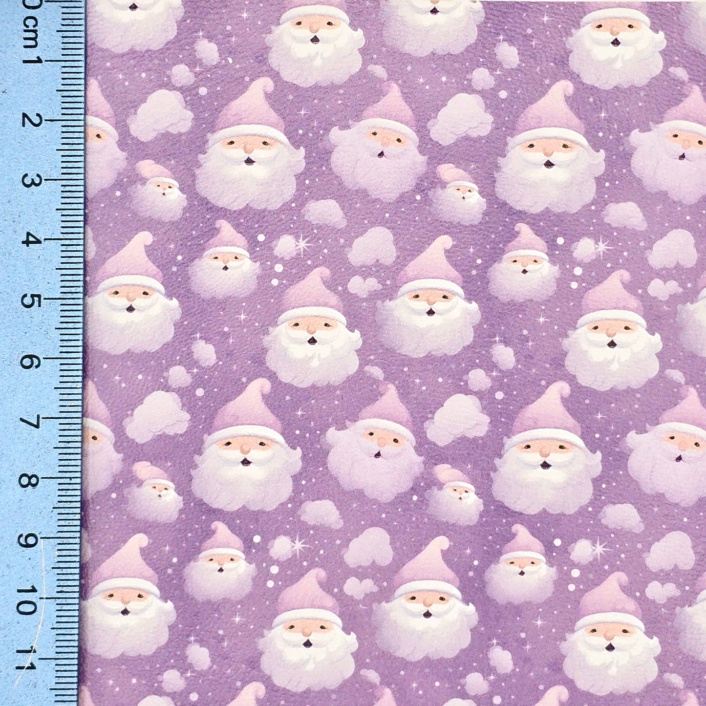 Lavender Christmas Santa Artisan Leatherette