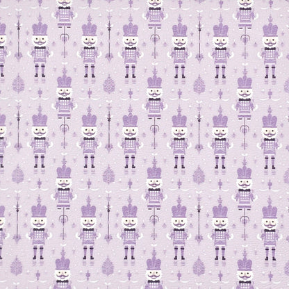 Lavender Christmas Tin Soldier Artisan Leatherette