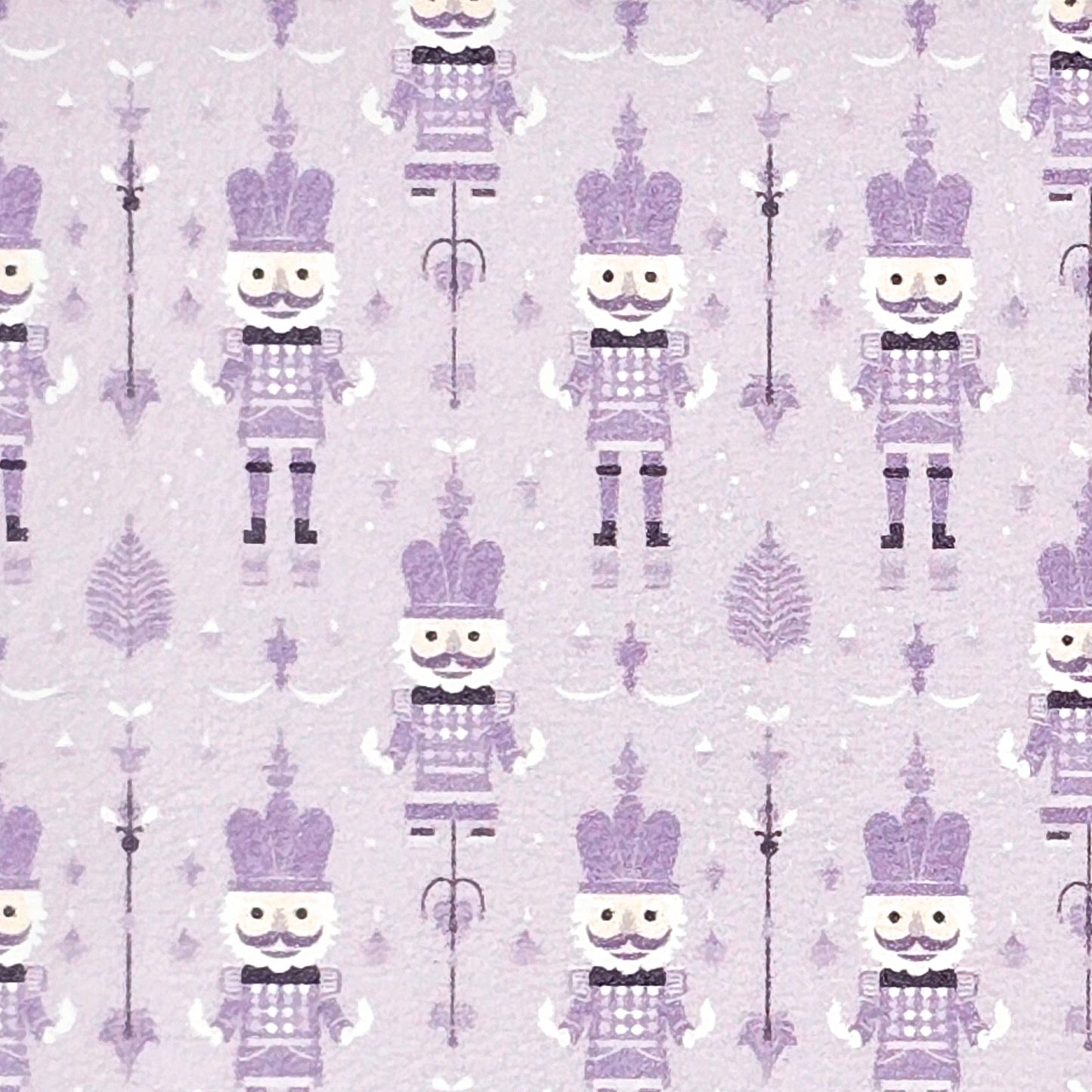 Lavender Christmas Tin Soldier Artisan Leatherette