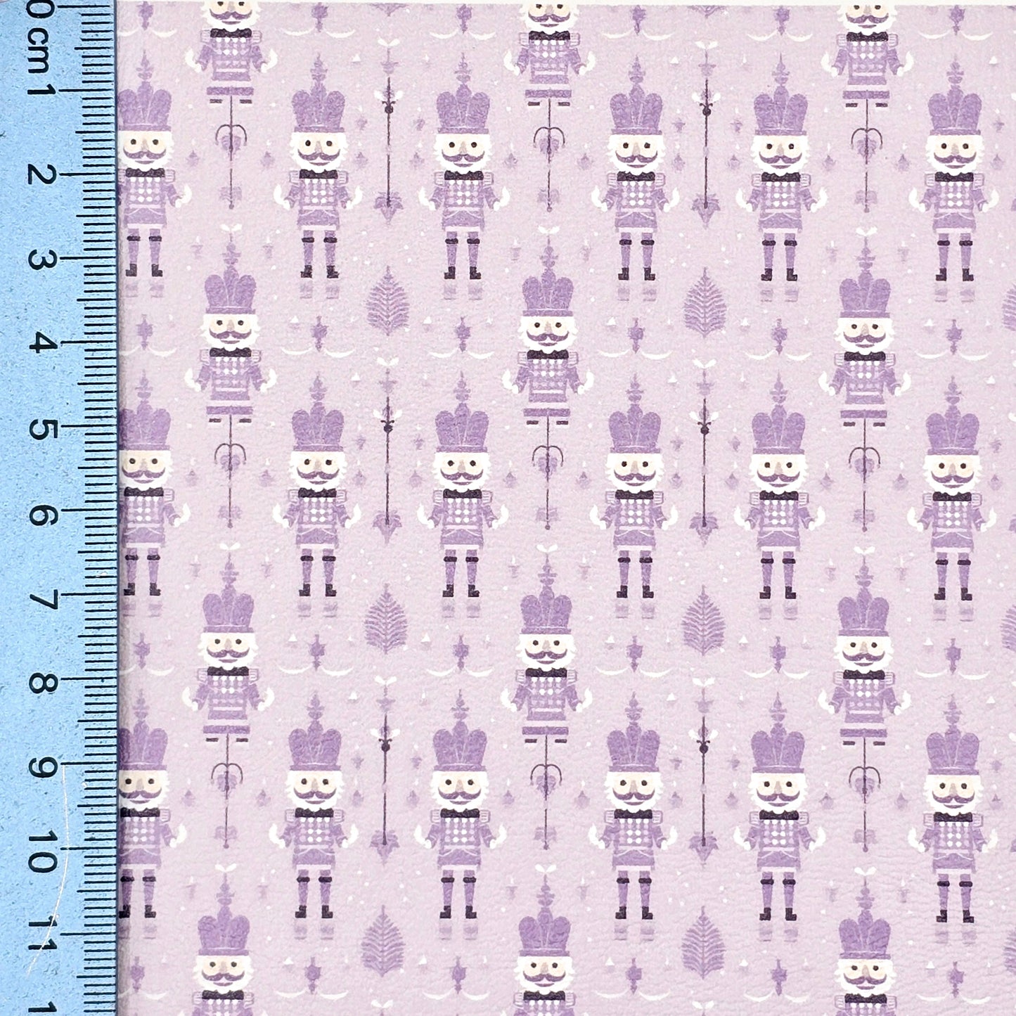 Lavender Christmas Tin Soldier Artisan Leatherette