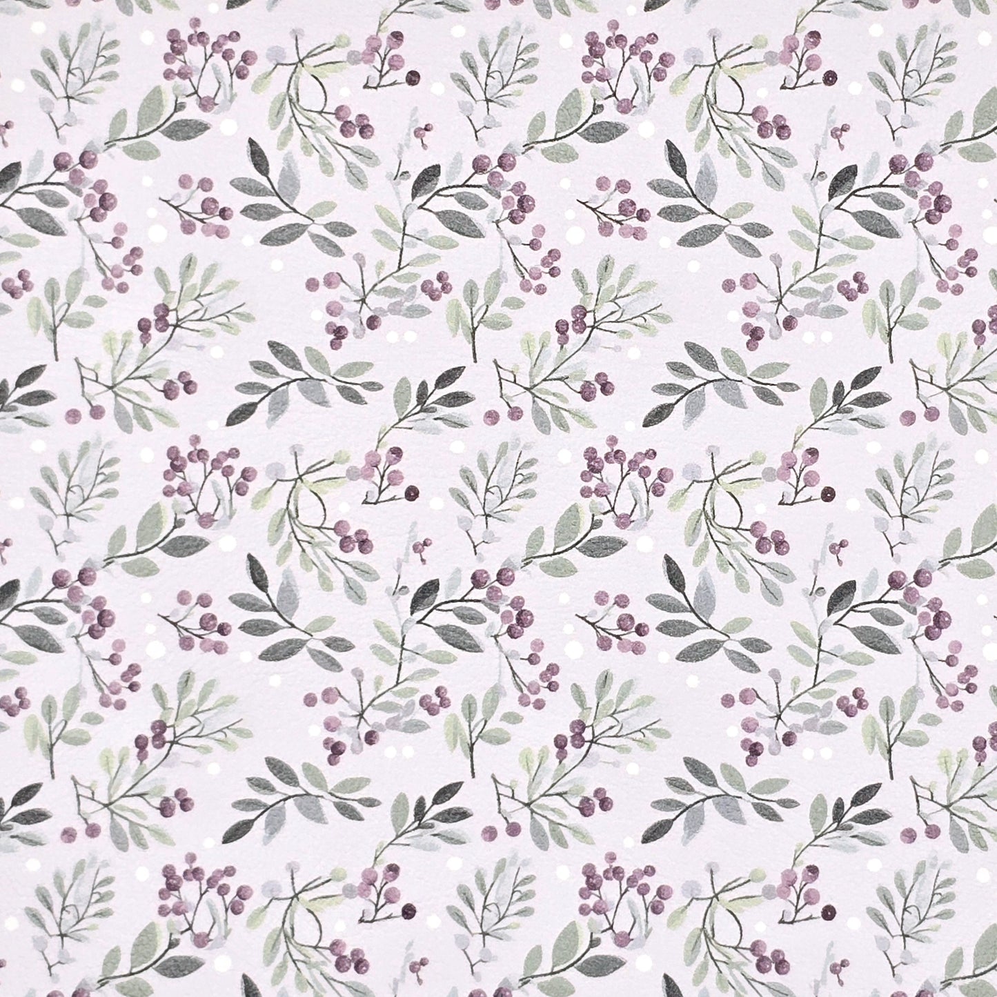 Lavender Christmas Mistletoe Artisan Leatherette