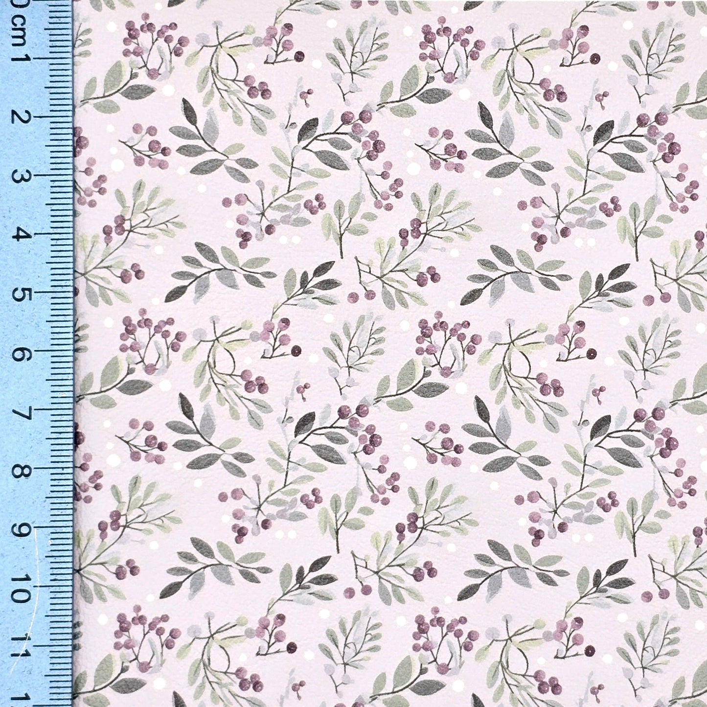 Lavender Christmas Mistletoe Artisan Leatherette