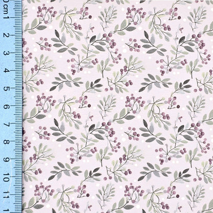 Lavender Christmas Mistletoe Artisan Leatherette