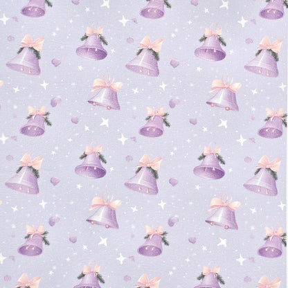 Lavender Christmas Bells Artisan Leatherette