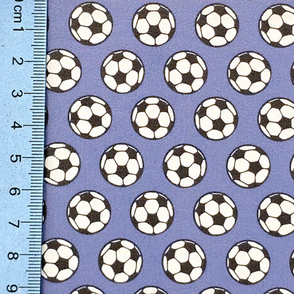 Footballs on Blue Artisan Leatherette