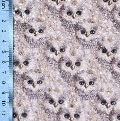 Snow Owl Chunky Glitter