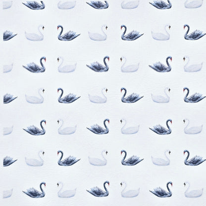Black & White Swans Artisan Leatherette