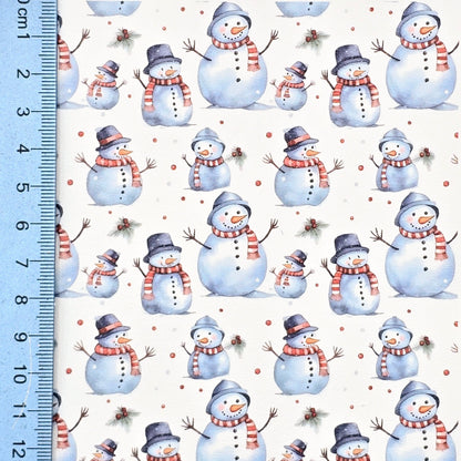 Snowman Family Artisan Leatherette