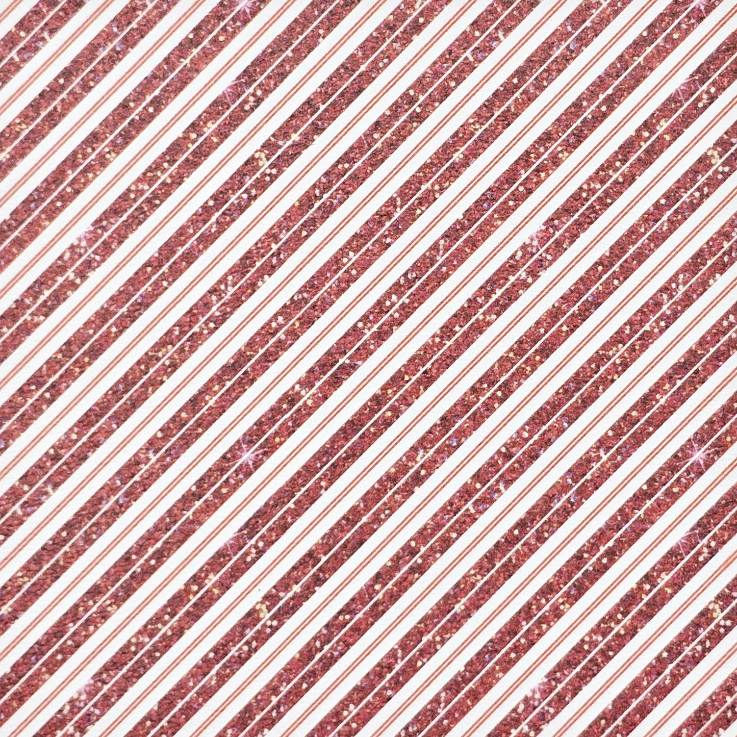 Glitter Effect Candy Stripe Artisan Leatherette