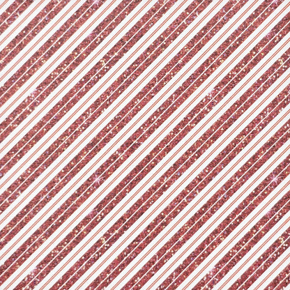 Glitter Effect Candy Stripe Artisan Leatherette