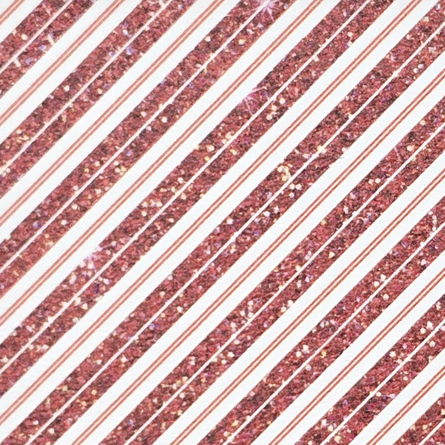 Glitter Effect Candy Stripe Artisan Leatherette