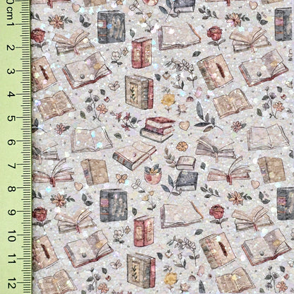 Books & Flowers Chunky Glitter