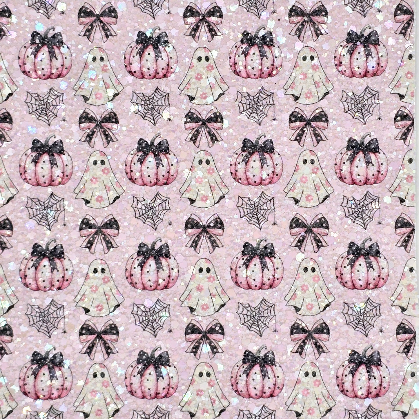 Polka Dot Pumpkins & Ghosts Chunky Glitter