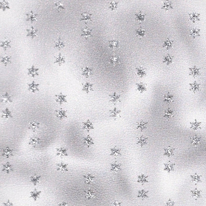 Silver Stars on Silver Faux Metallic Artisan Leatherette