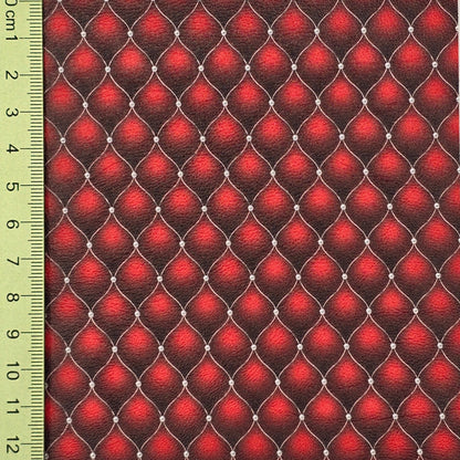 Diamond Red Artisan Leatherette