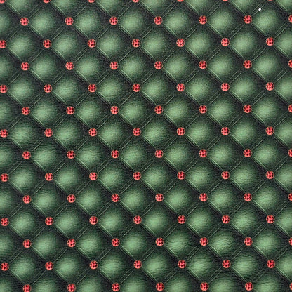 Green and Red 3D Diamonds Artisan Leatherette