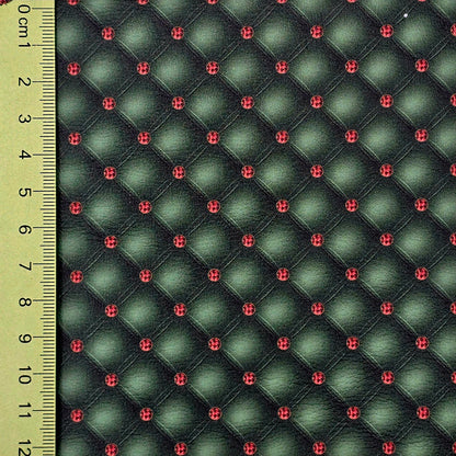 Green and Red 3D Diamonds Artisan Leatherette