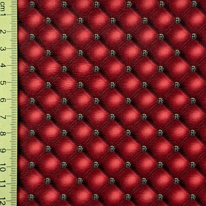 Red and Green 3D Diamonds Artisan Leatherette