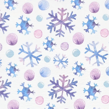 Watercolour Snow Artisan Leatherette