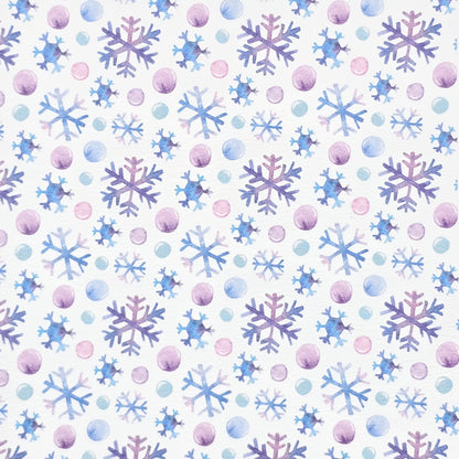 Watercolour Snow Artisan Leatherette