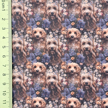 Cockapoo Embroidery Artisan Leatherette