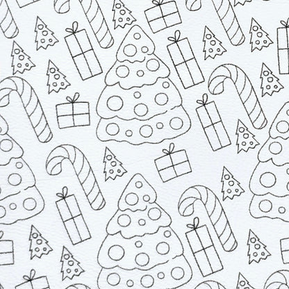 "Colour me in" Christmas Style 2 Artisan Leatherette