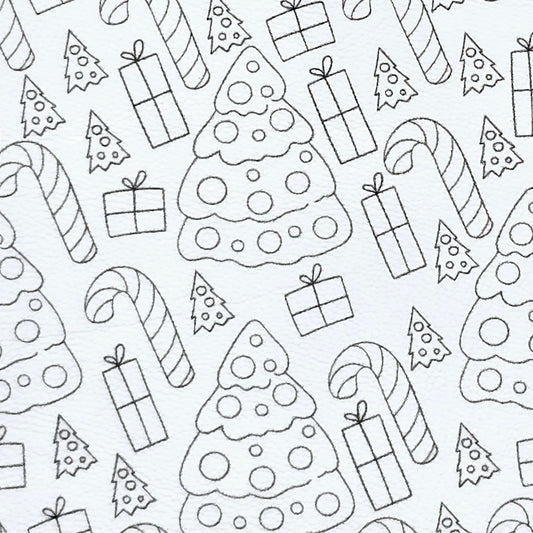 "Colour me in" Christmas Style 2 Artisan Leatherette