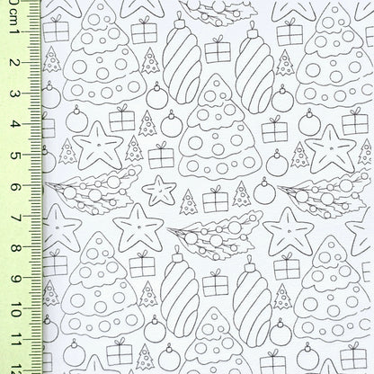 "Colour me in" Christmas Style 1 Artisan Leatherette