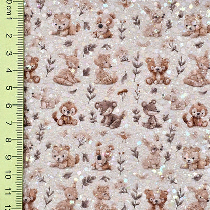 Felt Woodland Animals Chunky Glitter