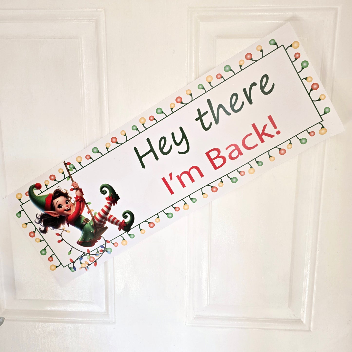 Elf Welcome Door Banner