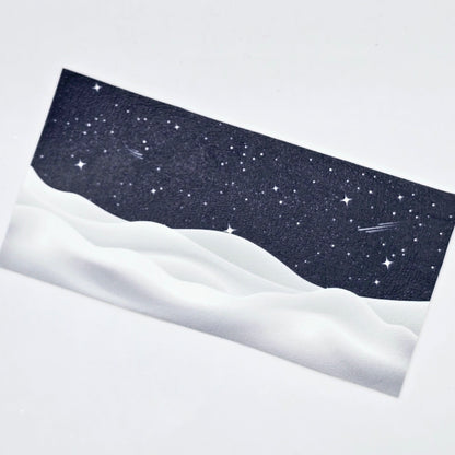 Arctic Winter Night / Silver or Gold Stars| Printed Bow Loops