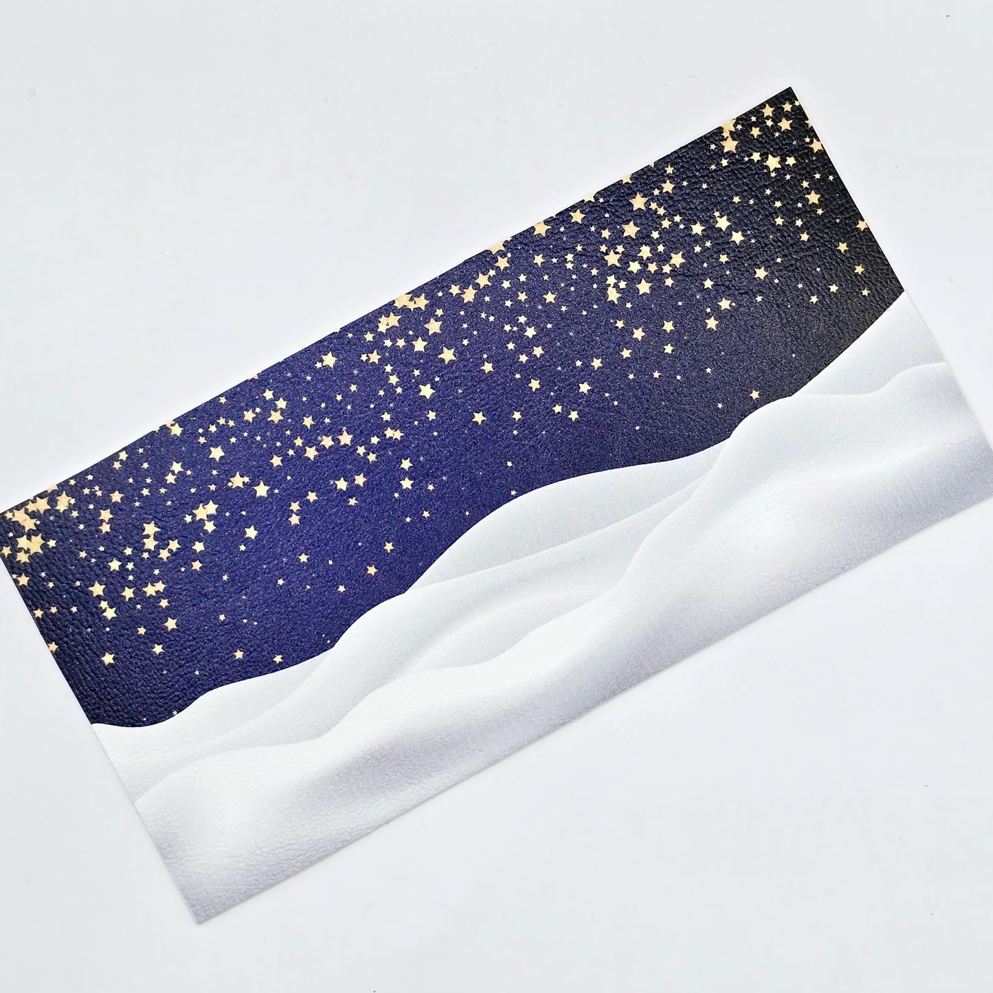 Arctic Winter Night / Silver or Gold Stars| Printed Bow Loops