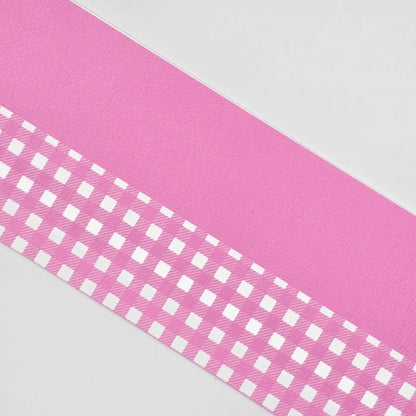 Half & Half Gingham and Matching Solid Fabric Roll