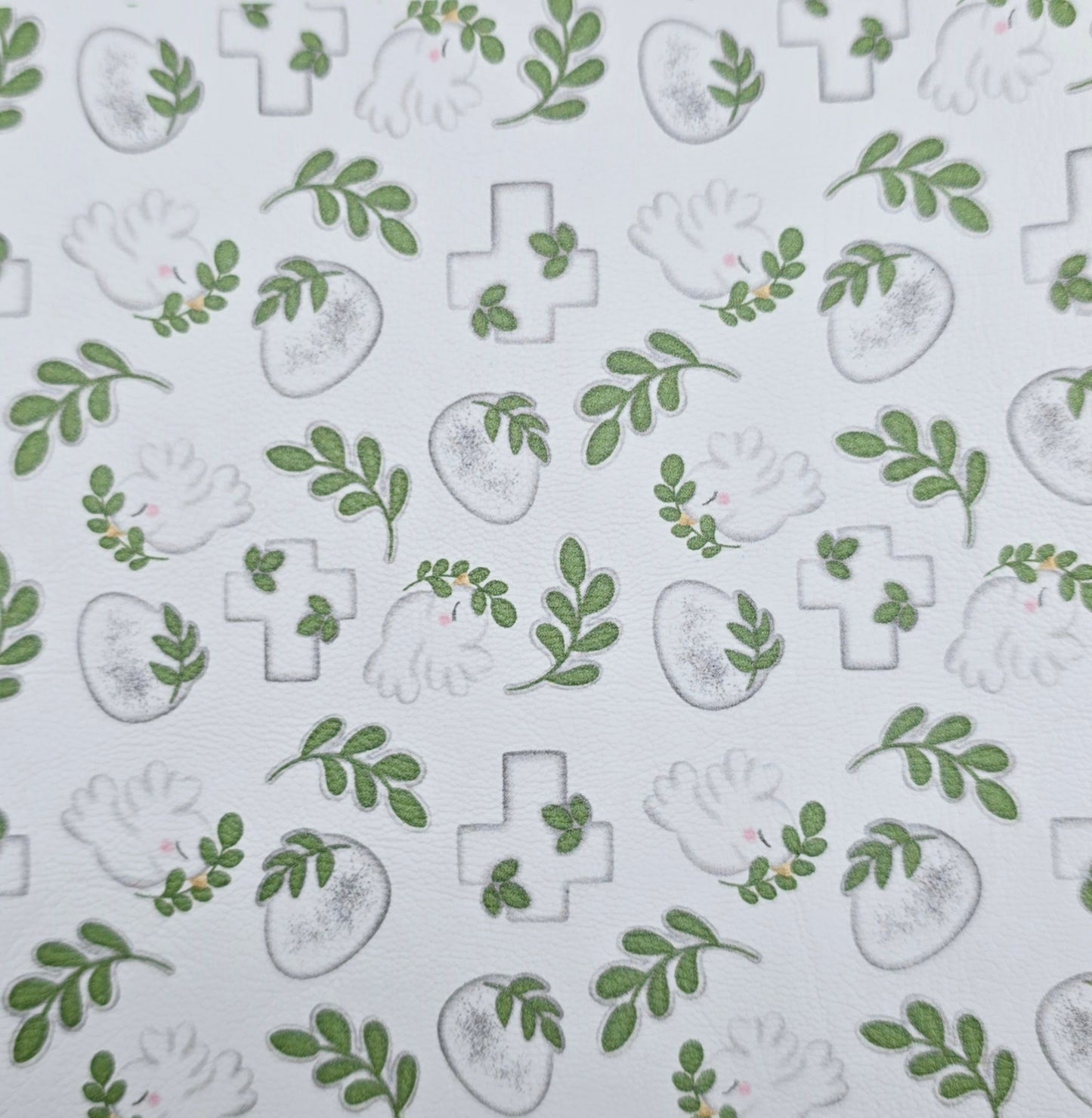 Easter Cross and Doves Artisan Leatherette