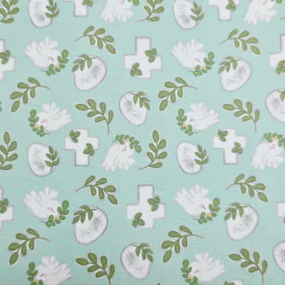 Easter Cross and Doves Artisan Leatherette