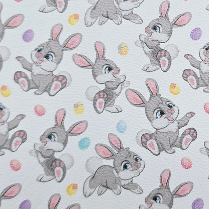 Springtime Fun Bunny Artisan Leatherette