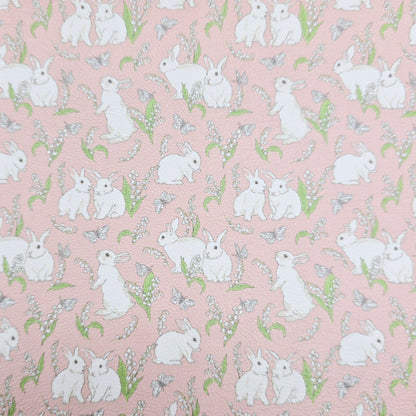 Lily of the Valley Bunnies Artisan Leatherette