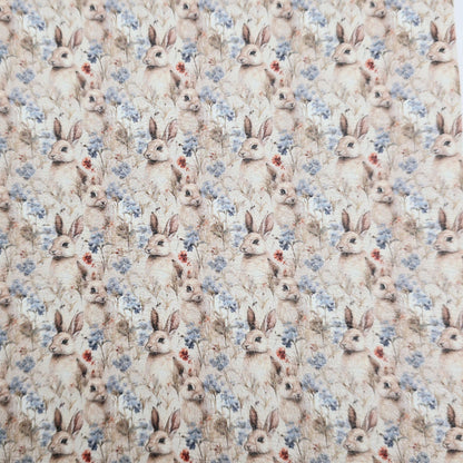 Bunnies in Bluebells Artisan Leatherette