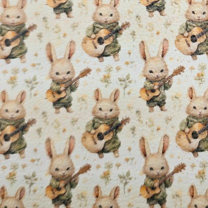 Musical Bunnies Artisan Leatherette