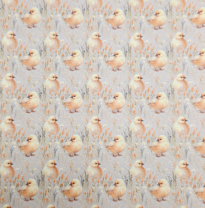 Rustic Easter Chicks Artisan Leatherette