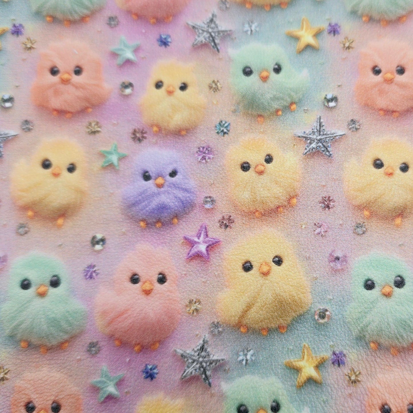 Pastel Furry Chicks Artisan Leatherette